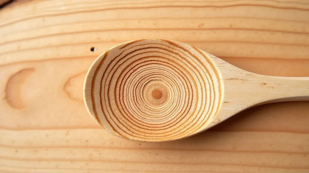 Close-up of wood grain texture showing natural Baltic birch with fine annual rings